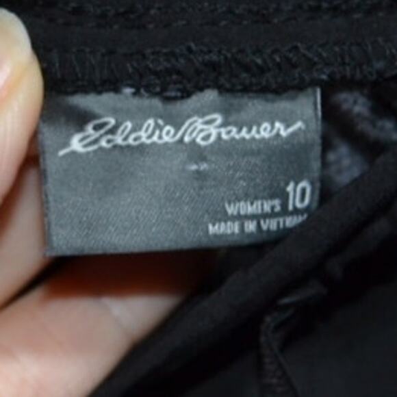 Eddie Bauer Woman's Stretch Black Fleece Lined Pants Size 10 - Picture 7 of 12
